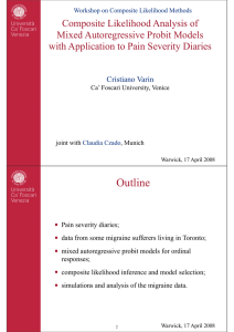 Composite Likelihood Analysis of Mixed Autoregressive Probit Models