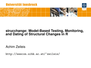 strucchange: Model-Based Testing, Monitoring, and Dating of Structural Changes in R