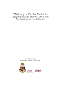 “Workshop on Flexible Models for Longitudinal and Survival Data with