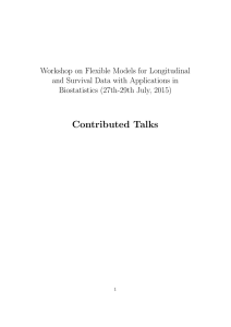 Workshop on Flexible Models for Longitudinal Biostatistics (27th-29th July, 2015)