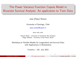 The Power Variance Function Copula Model in Jose (Pepe) Romeo