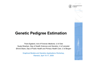 Genetic Pedigree Estimation