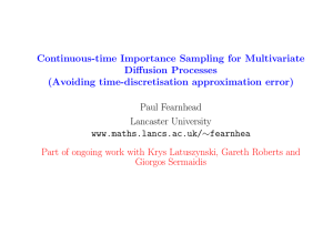 Continuous-time Importance Sampling for Multivariate Diffusion Processes (Avoiding time-discretisation approximation error)