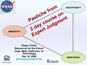 Roger Cooke Resources for the Future Dept. Math, Delft Univ. of Technology