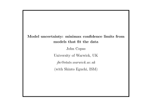 Model uncertainty: minimax confidence limits from models that fit the data