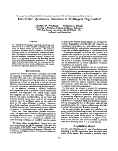 Distributed Quiescence  Detection in  Multiagent  Negotiation*