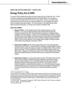 Energy Policy Act of 2005