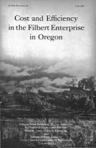 in Oregon Cost and Efficiency in the Filbert Enterprise Coope.
