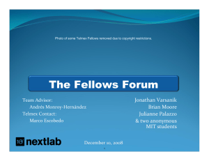 The Fellows Forum Jonathan Varsanik Brian Moore Julianne Palazzo