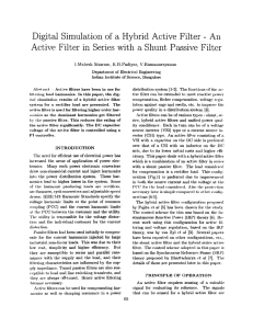 An Filter Digital Simulation of Hybrid Active Filter