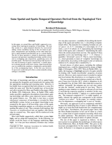 Some Spatial and Spatio-Temporal Operators Derived from the Topological View