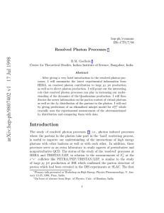 Resolved Photon Processes