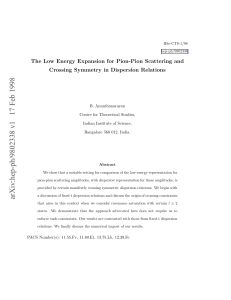 The Low Energy Expansion for Pion-Pion Scattering and