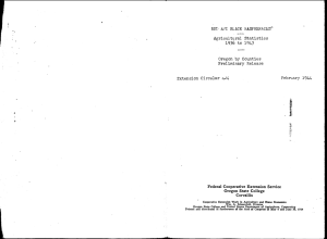 Agricultural Statistics Preliminary Release Extension Circular 424 1936 to 1943