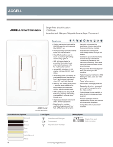 ACCELL ACCELL Smart Dimmers Features Single-Pole &amp; Multi-location