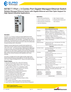 Reliable Managed Ethernet Switch with Gigabit Ethernet and Fiber Optic... High-Speed Industrial Applications