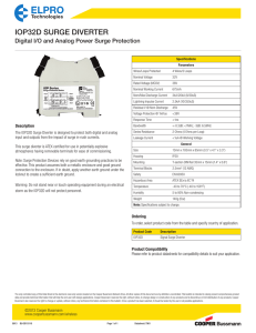 IOP32D SURGE DIVERTER Digital I/O and Analog Power Surge Protection