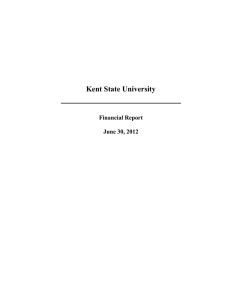 Kent State University  Financial Report June 30, 2012