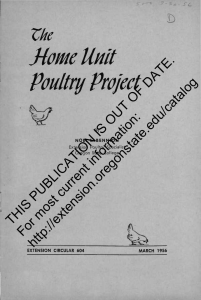 Mome Unit Poultry Project Zke DATE.