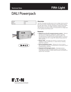 DALI Powerpack Technical Data INS # Overview