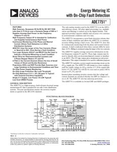 a Energy Metering IC with On-Chip Fault Detection ADE7751