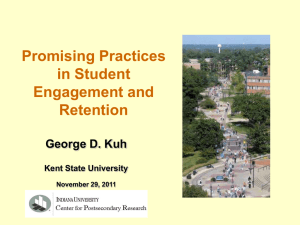 Promising Practices in Student Engagement and