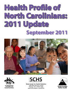 Health Profile of North Carolinians: 2011 Update September 2011