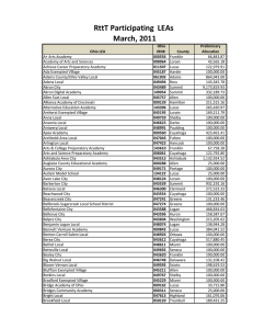 Ohio Preliminary Ohio LEA IRN#