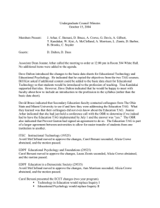 Undergraduate Council Minutes October 15, 2004  Members Present: