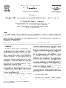 Oblique water-wave scattering by small undulation on a porous sea-bed