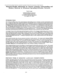 Massively-Parallel Inferencing  for  Natural  Language Understanding  and