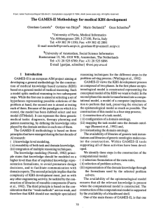 The GAMES-II Methodology for  medical  KBS development