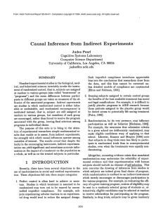 Causal Inference from  Indirect Experiments