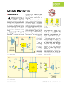 MICRO INVERTER IDEAS CIRCUIT