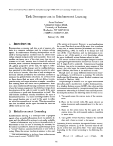 Task  Decomposition  in  Reinforcement  Learning 1 Introduction