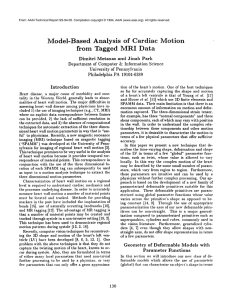 Model-Based  Analysis of  Cardiac  Motion