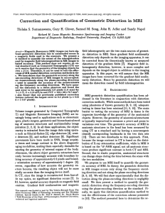 Correction and  Quantification of  Geometric  Distortion in  MRI