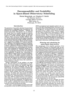 Decomposability and  Scalability in  Space-Based Observatory