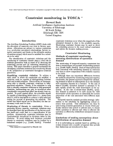 Constraint monitoring in  TOSCA *