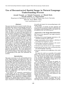 Use  of  Reconstructed Spatial Image  in  Natural Language