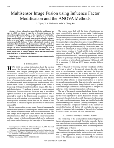 Multisensor Image Fusion using Influence Factor Modification and the ANOVA Methods