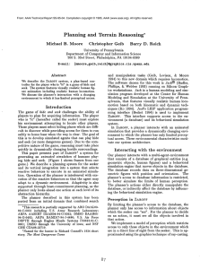 Planning and  Terrain Reasoning*