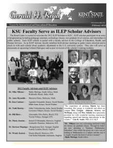 KSU Faculty Serve as ILEP Scholar Advisors February 2012