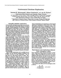 Geobotanical Database Exploration Ireneusz  R.  Moraczewski1,  Robert  Zembowicz2 ...