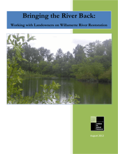 Bringing the River Back:  Working with Landowners on Willamette River Restoration