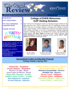 College of EHHS Welcomes ILEP Visiting Scholars