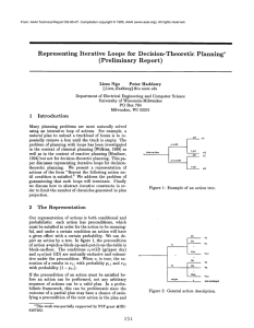 Representing Iterative Loops  for  Decision-Theoretic Planning*