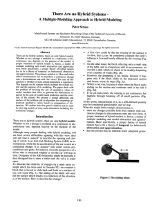 There  Are  no  Hybrid  Systems  - A Multiple-Modeling Approach to  Hybrid Modeling Peter Struss