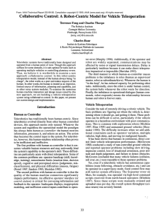 Collaborative  Control:  A Robot-Centric Model for  Vehicle ...