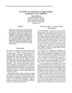 To build  text  summaries  of  high ... nuclearity  is  not  sufficient